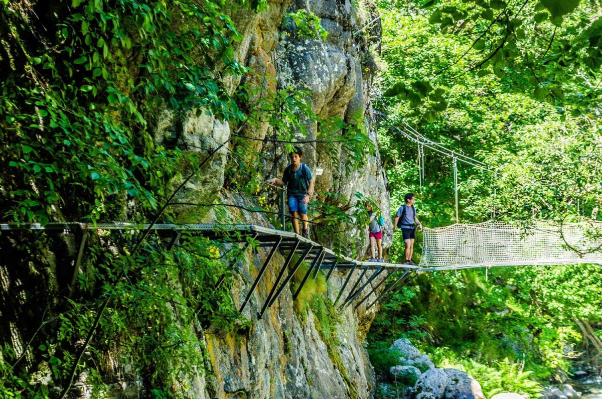 passage suspendu La Carança