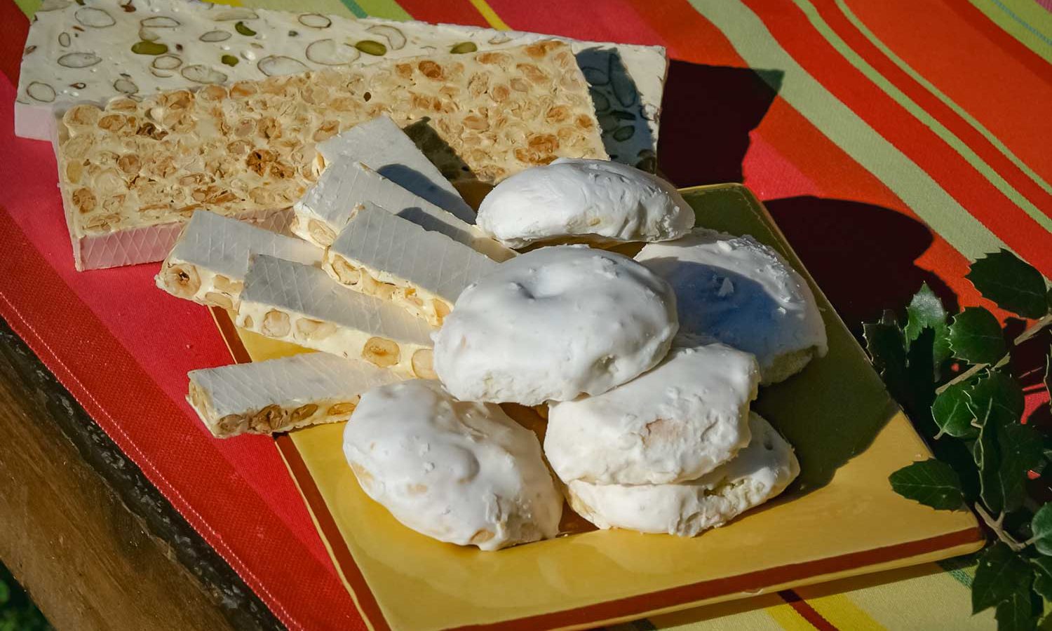 rousquilles, touron, nougat