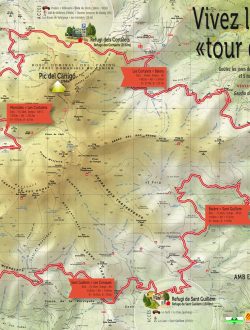 Carte du tour du Canigó