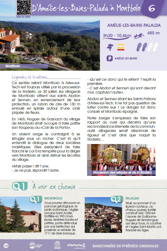 D’AMÉLIE-LES-BAINS-PALALDA À MONTBOLO