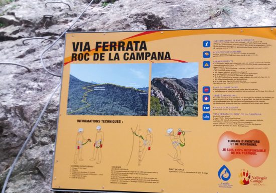 VIA FERRATA DU ROC DE LA CAMPANA