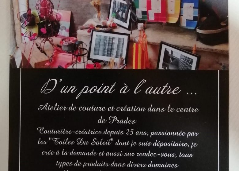 D&rsquo;UN POINT À L&rsquo;AUTRE « ATELIER COUTURE »