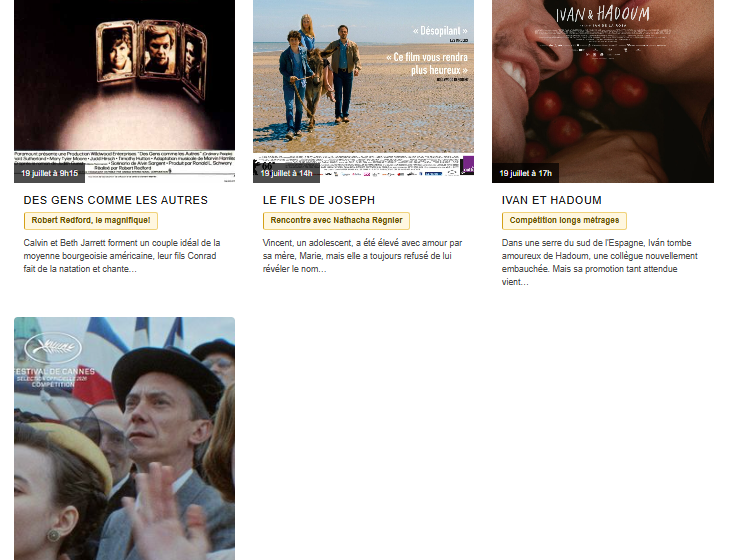 FESTIVAL DES CINÉ RENCONTRES
