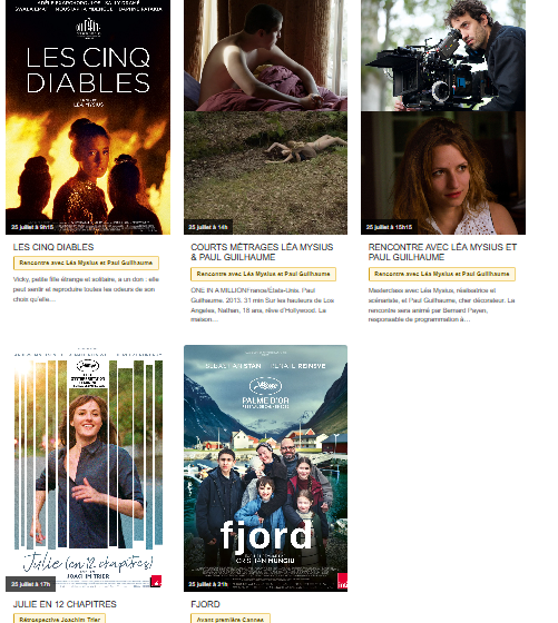 FESTIVAL DES CINÉ RENCONTRES