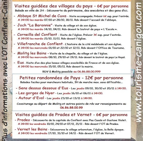 LES BALADES DU CONFLENT « EUS SANS DESSUS DESSOUS »