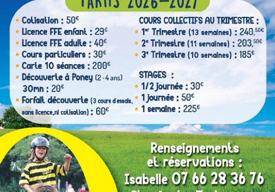 LE PRE D&rsquo;ANANDA – PONEY CLUB