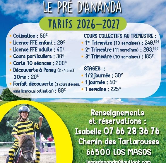 LE PRE D’ANANDA – PONEY CLUB