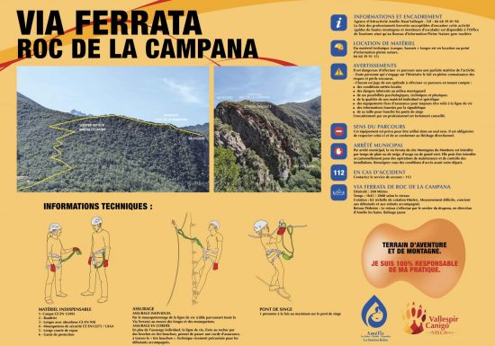 VIA FERRATA DU ROC DE LA CAMPANA
