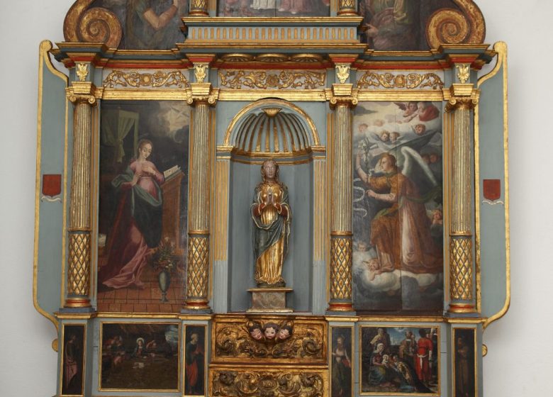 CONFÉRENCE SUR LA RESTAURATION DU RETABLE DU MAÎTRE AUTEL DE LA CHAPELLE DE LA MAISON DE RETRAITE, DÉDIÉ À « NOTRE DAME D’ESPÉRANCE »