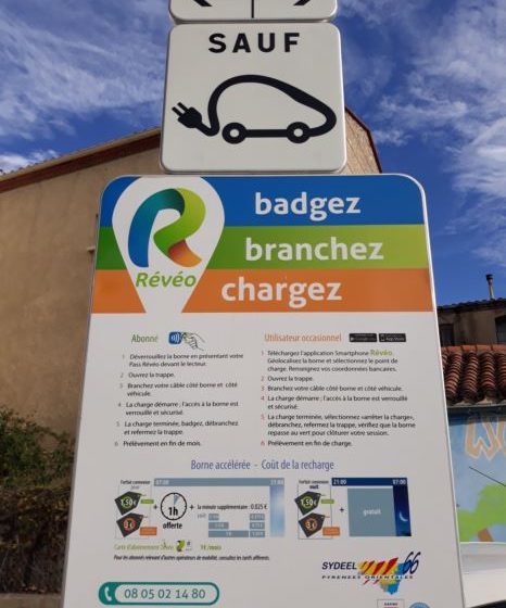 BORNE RECHARGE VEHICULE ELECTRIQUE – ILLE SUR TET